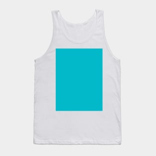 Preppy summer beach chic teal neon aqua blue turquoise Tank Top